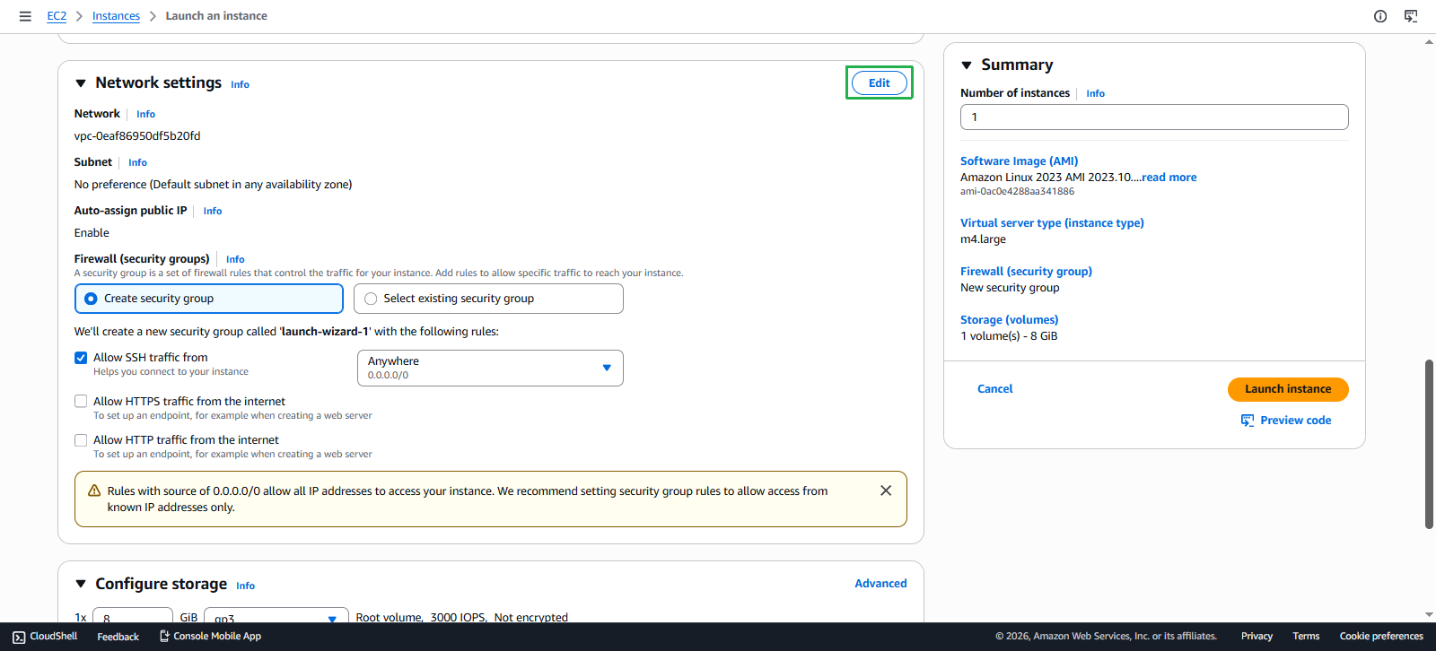 Create Storage Gateway Instance