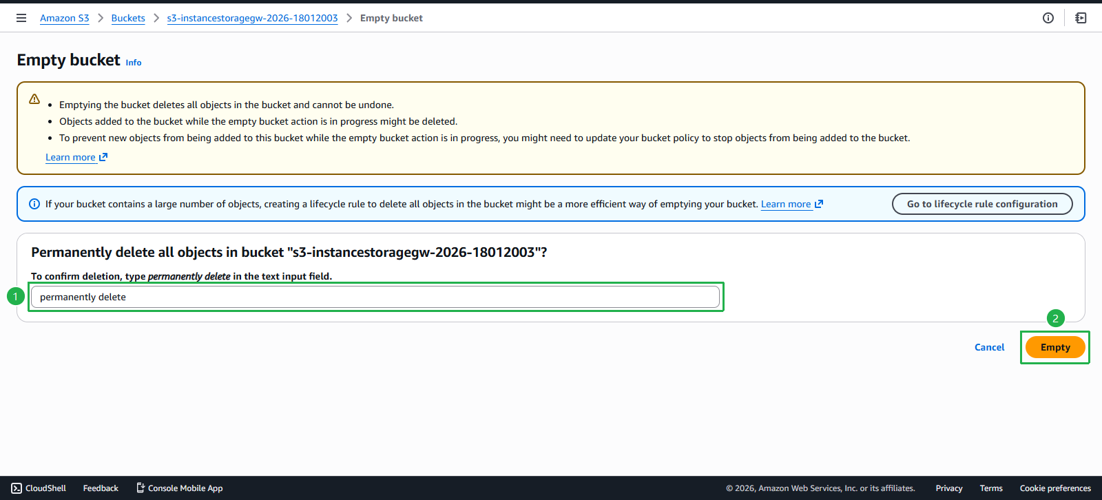 Delete Storage Gateway